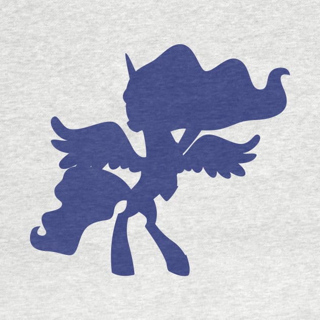 Princess Luna Silhouette by Wissle